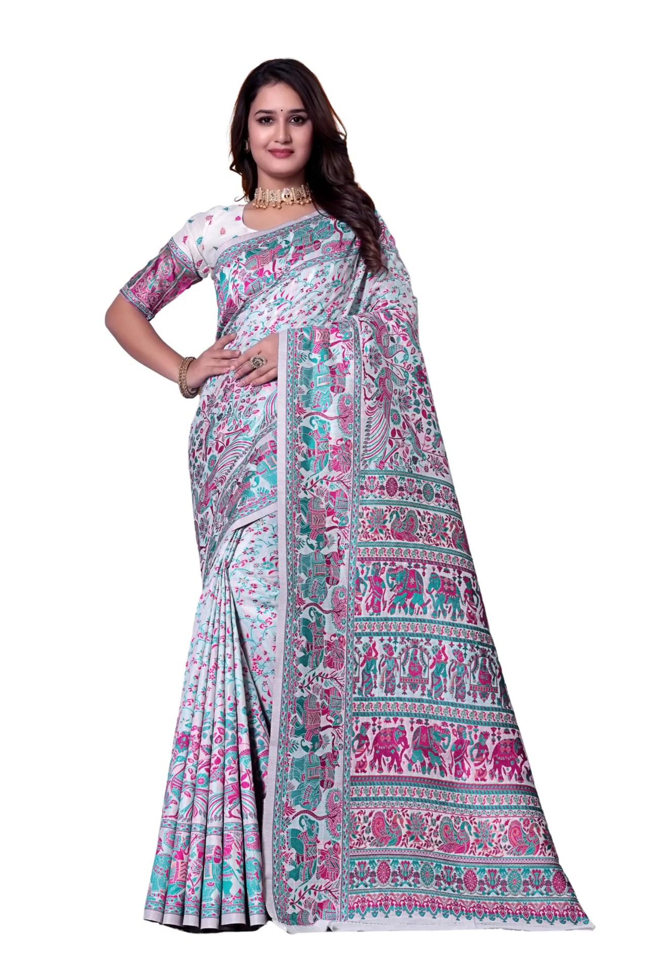 Woven Pure Cotton Saree